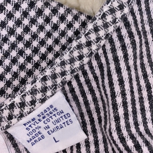 Vintage black & white checkered overalls jumpsuit romper shorts size large - Picture 5 of 8